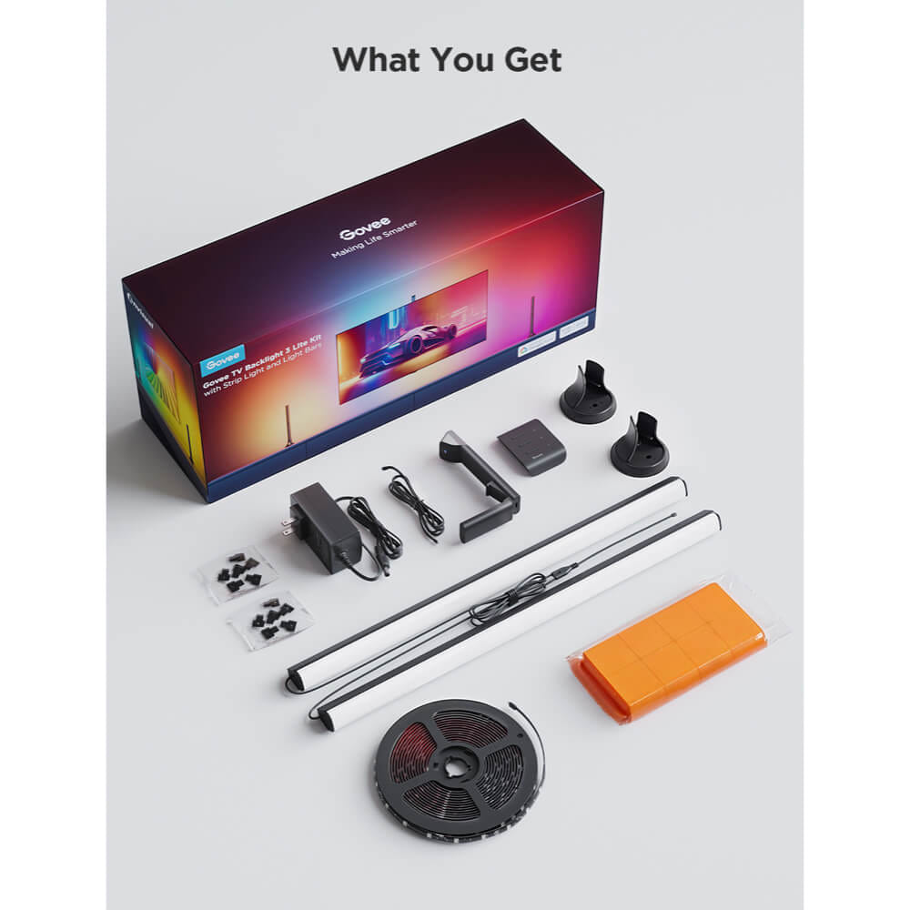 ชุดไฟตกแต่ง GOVEE TV BACKLIGHT KIT 3 LITE WITH RGBIC LIGHT BAR  48 วัตต์  สำหรับทีวี 55 -65 นิ้ว_7